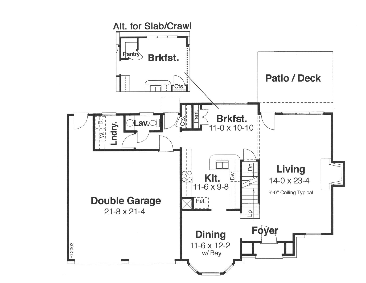 First Floor image of OAKMONT House Plan